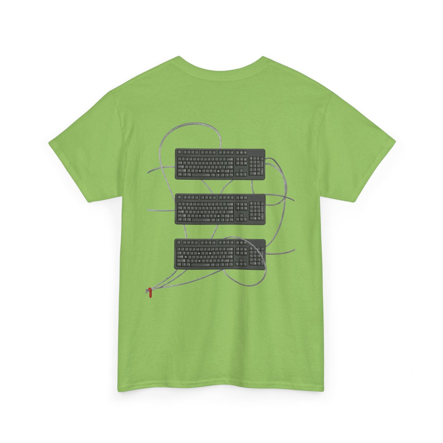 Keyboard Tee - Lime Green