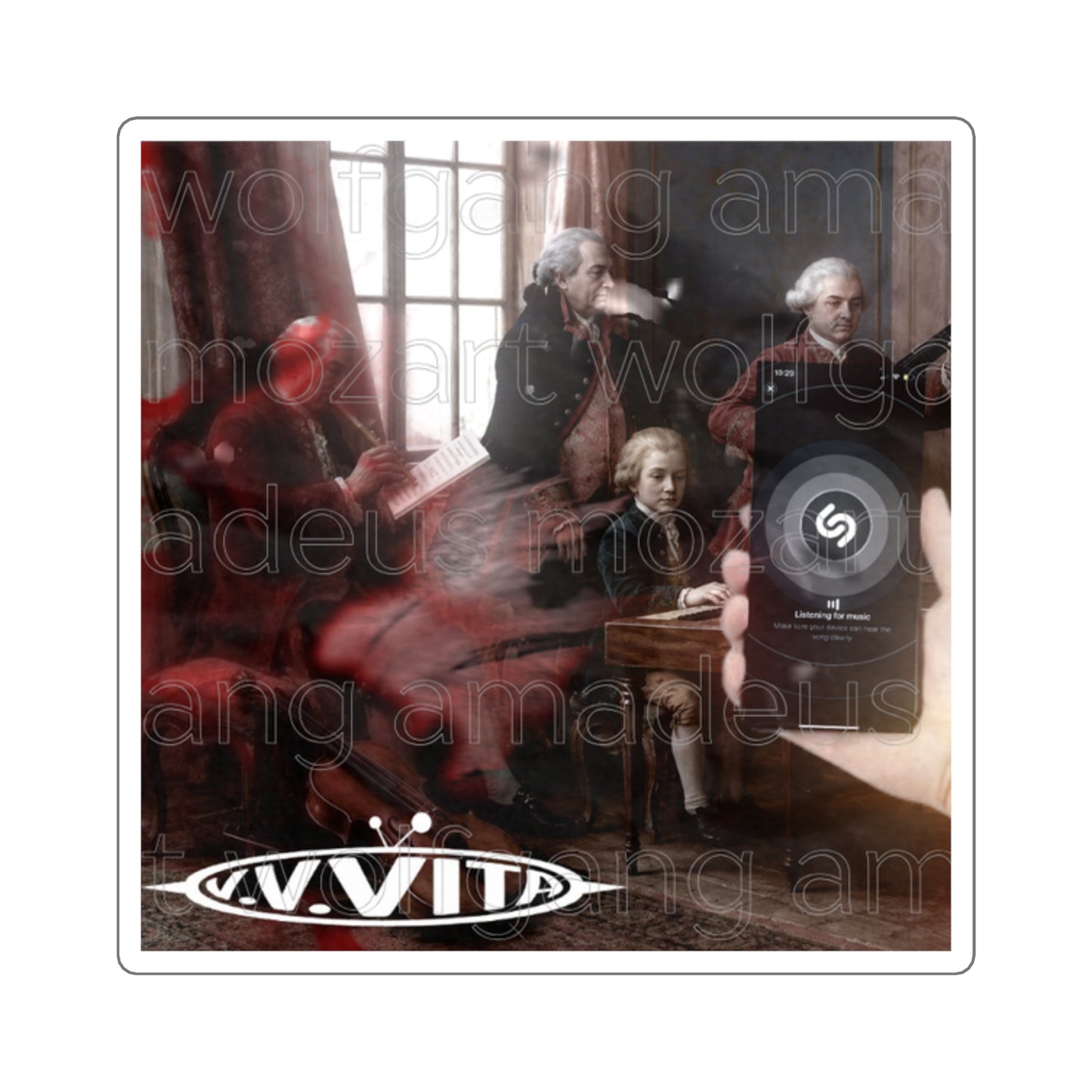Wolfgang Amadeus Mozart Sticker