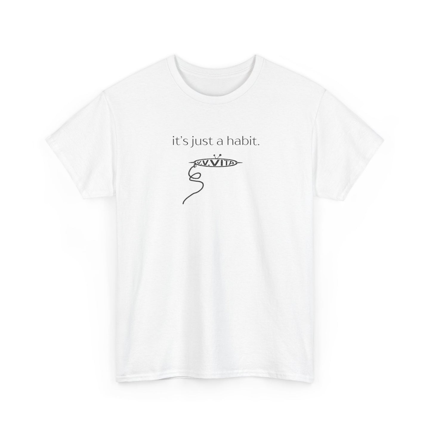 Just A Habit Tee - White