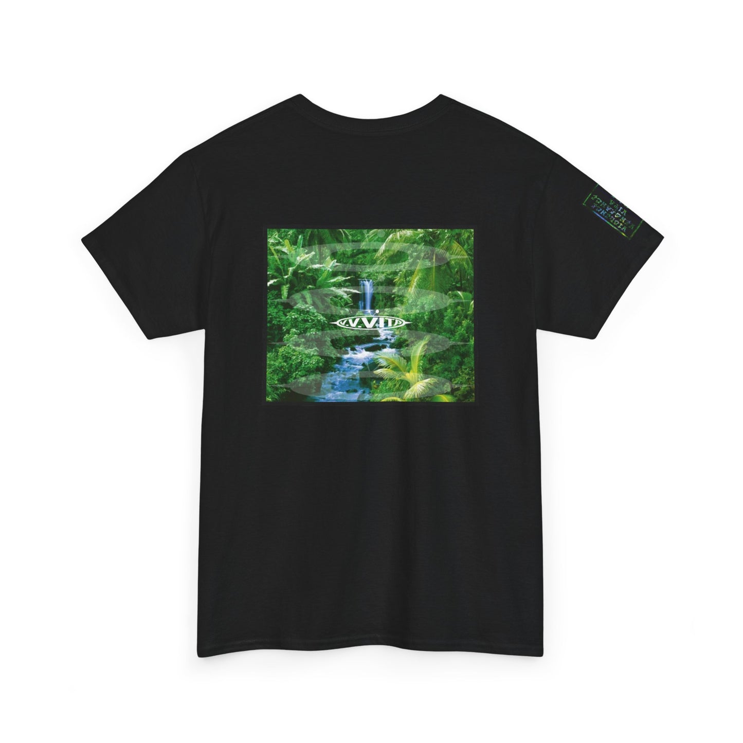 Jungle Logo Tee W/ Arm Patch - Black