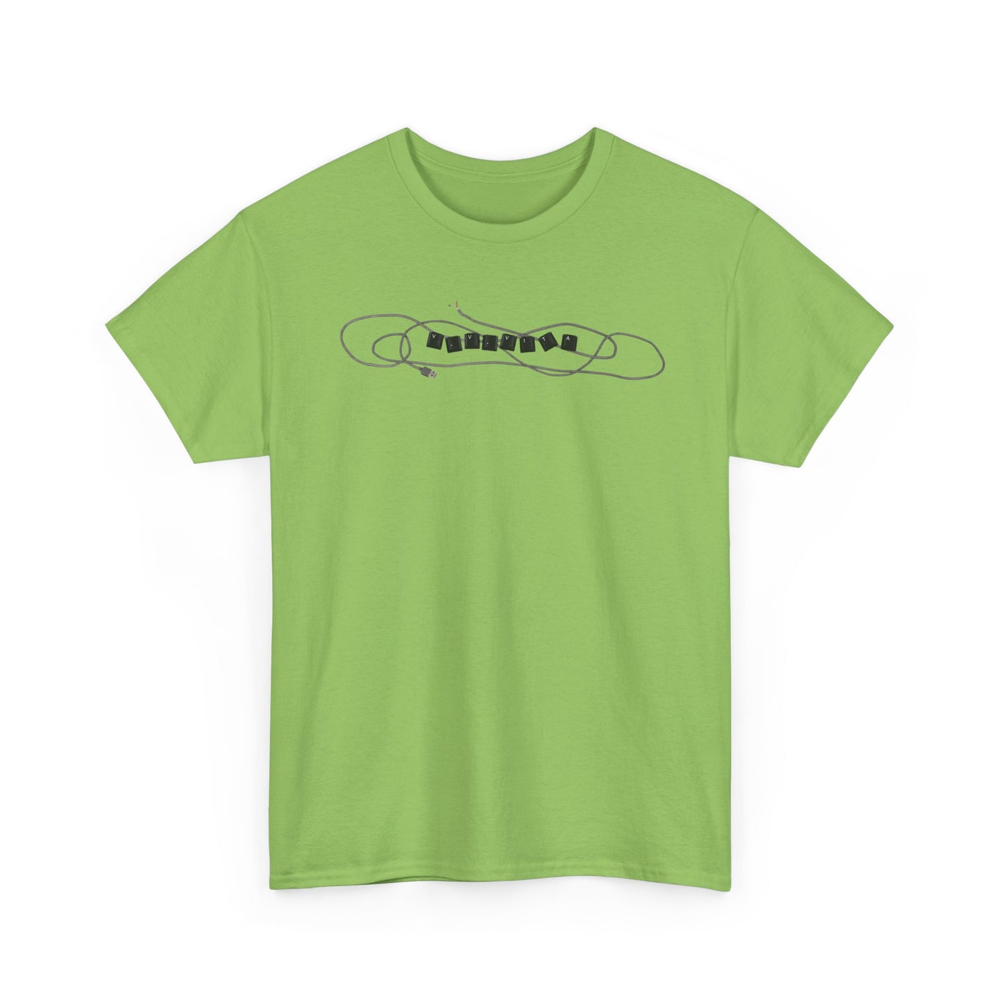 Keyboard Tee - Lime Green