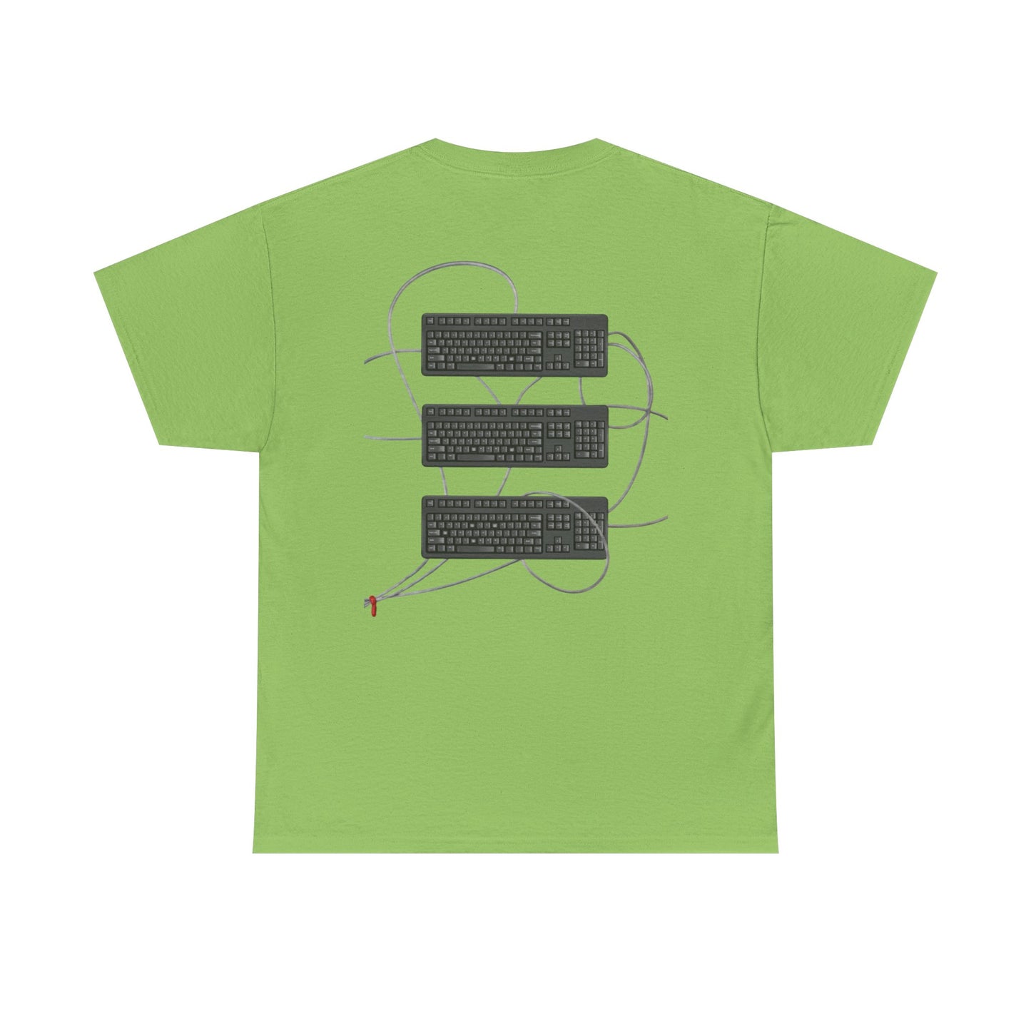 Keyboard Tee - Lime Green